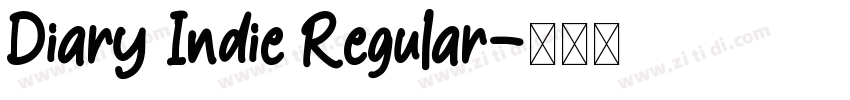 Diary Indie Regular字体转换
